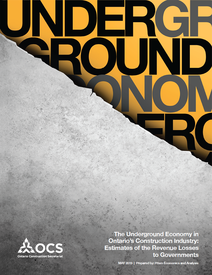 Underground Economy in Ontario’s Construction Industry: March 2019