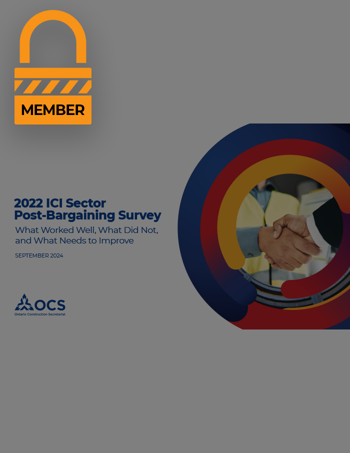 ICI Sector Post-Bargaining 2022 Survey