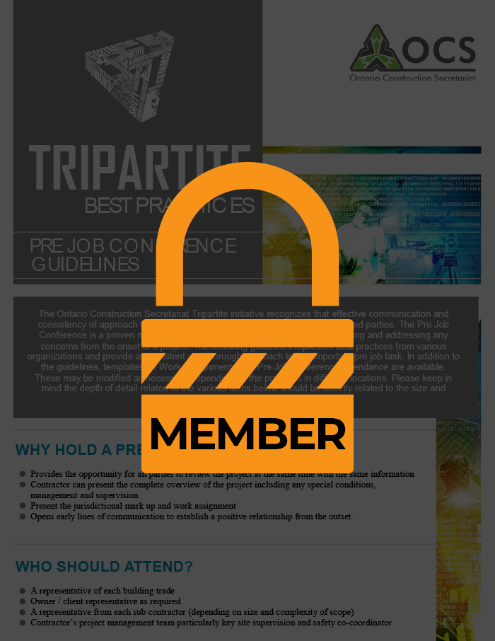 Pre-Job Conference Guideline Tripartite Best Practice