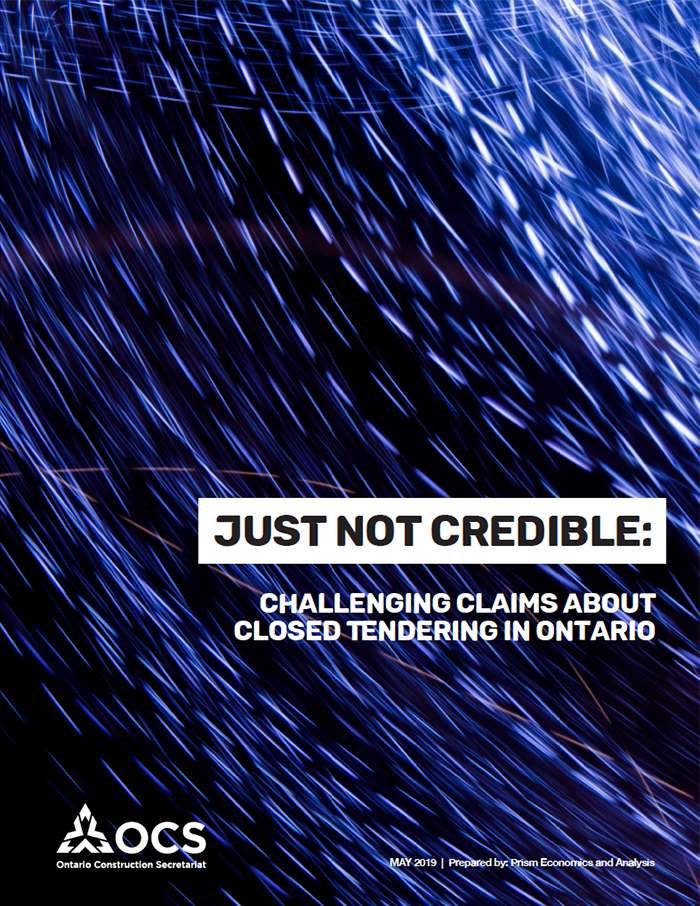 Just Not Credible: Challenging Claims About Closed Tendering in Ontario